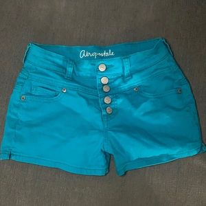Aéropostale High-rise Shorty 000 teal shorts